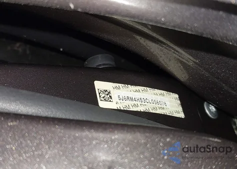 2012 Honda Cr-V Ex z USA, uszkodzony, nr VIN 5J6RM4H53CL056076